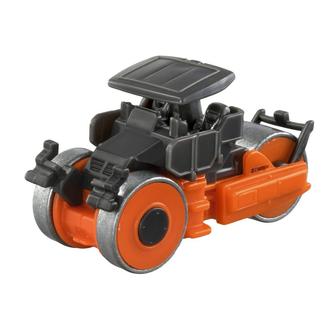 Hitachi Macadam Roller ZC125M-5 No. 77 - Takara Tomy Tomica - Scala 1/80