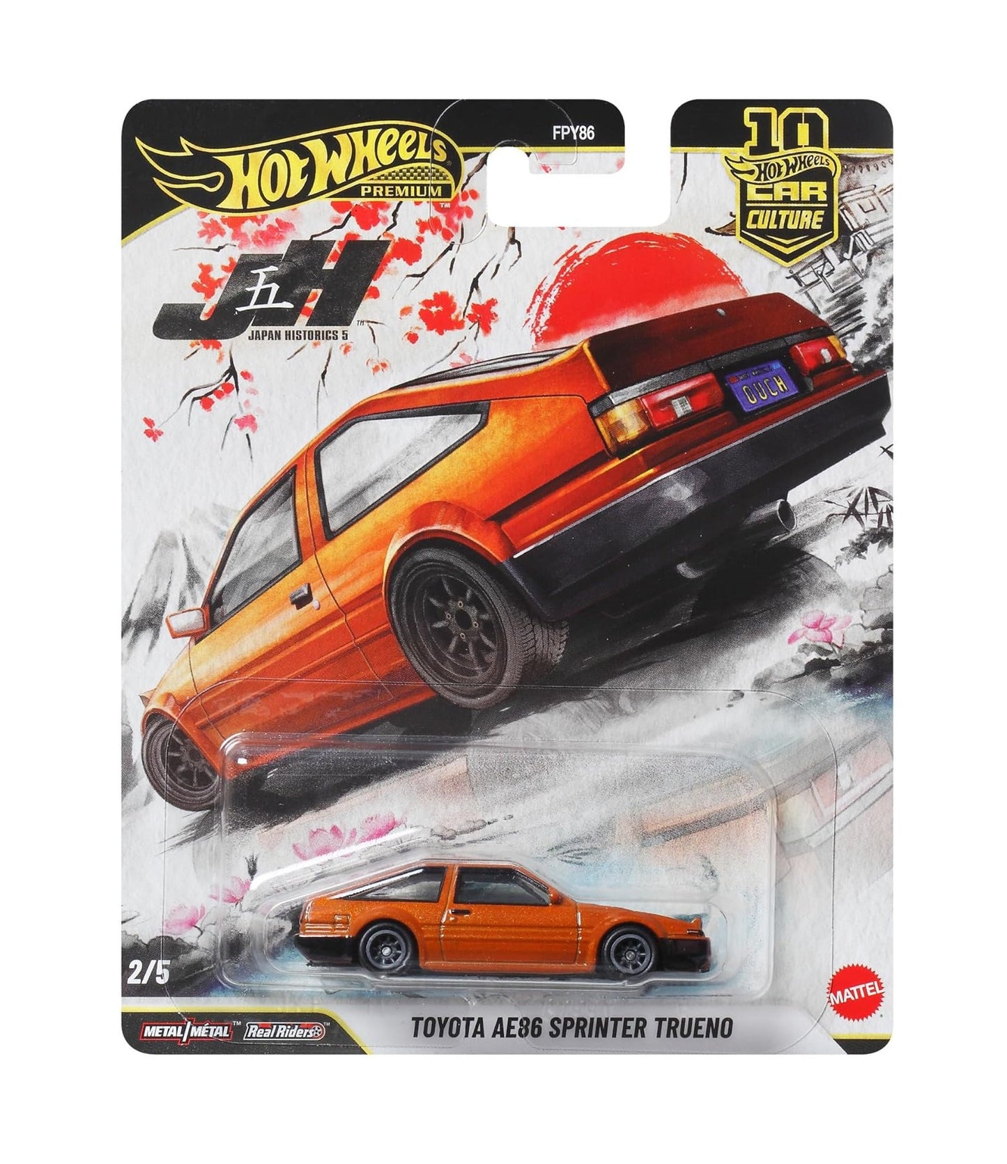 Toyota AE86 Sprinter Trueno Japan Historics - Hot Wheels Premium - Scala 1/64