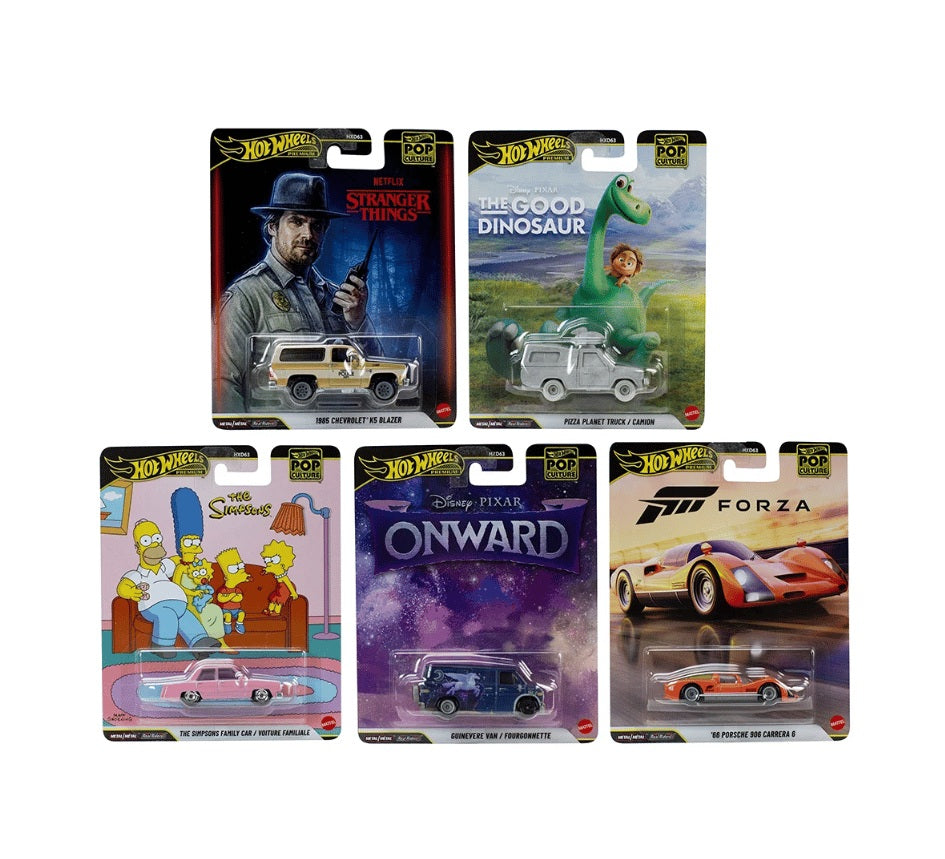 Hot Wheels Premium - Case HXD63-979s 2026 Pop Culture Set of 5 Cars - Scala 1/64