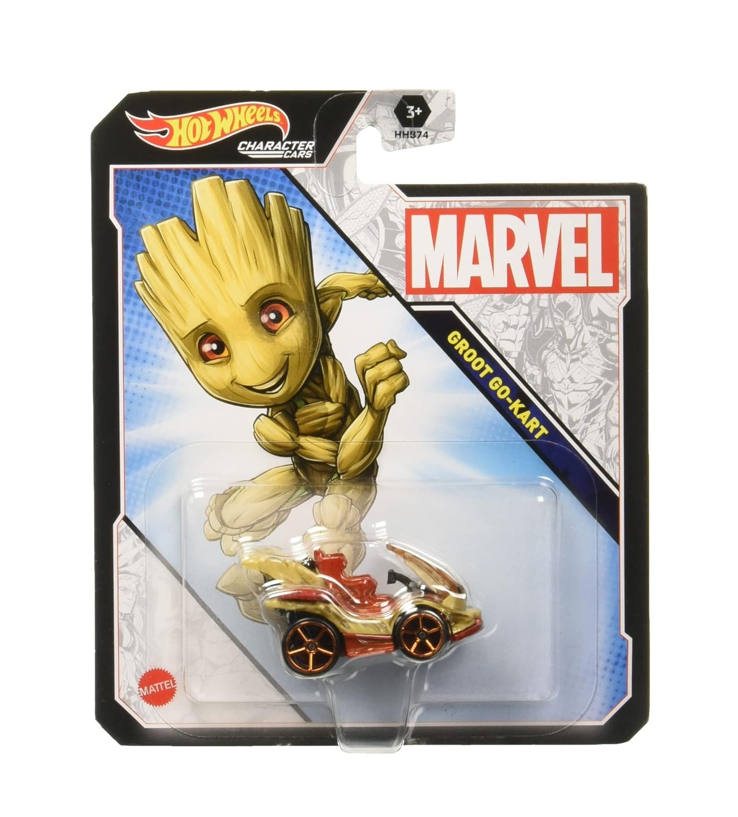 Groot Go-Kart Marvel Studios - Hot Wheels - HW Character Cars - Scala 1/64 Circa