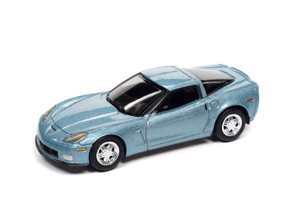2012 Chevrolet Corvette Z06 Carlisle Blue Metallic "Classic Gold Collection" - Johnny Lightning - Scala 1/64