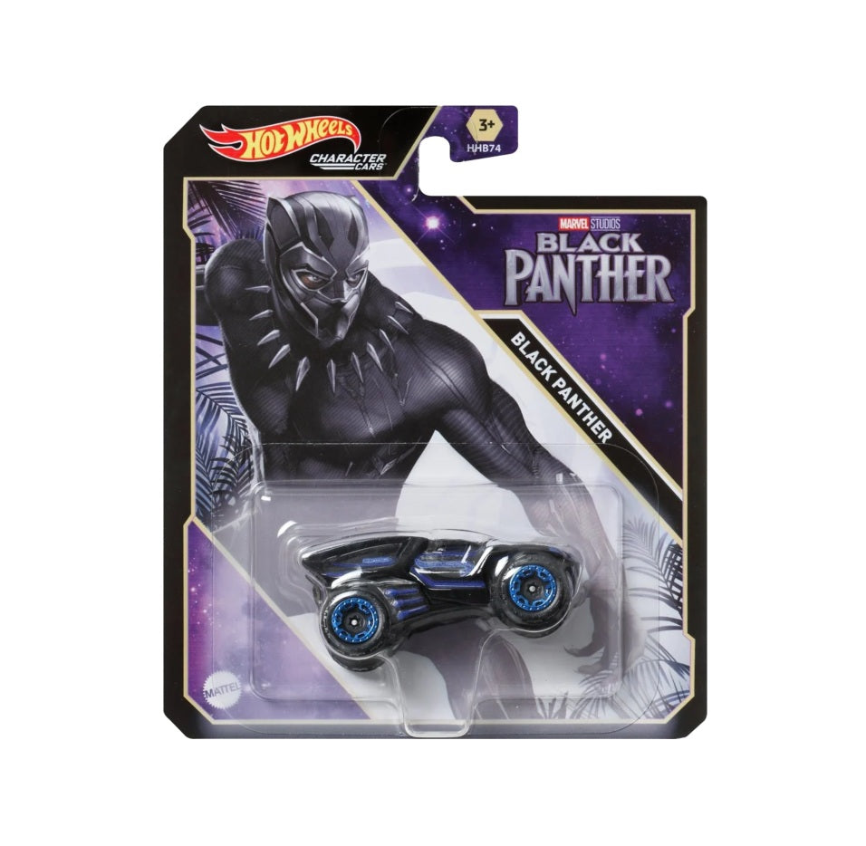 Black Panther Marvel Studios - Hot Wheels - HW Character Cars - Scala 1/64 Circa