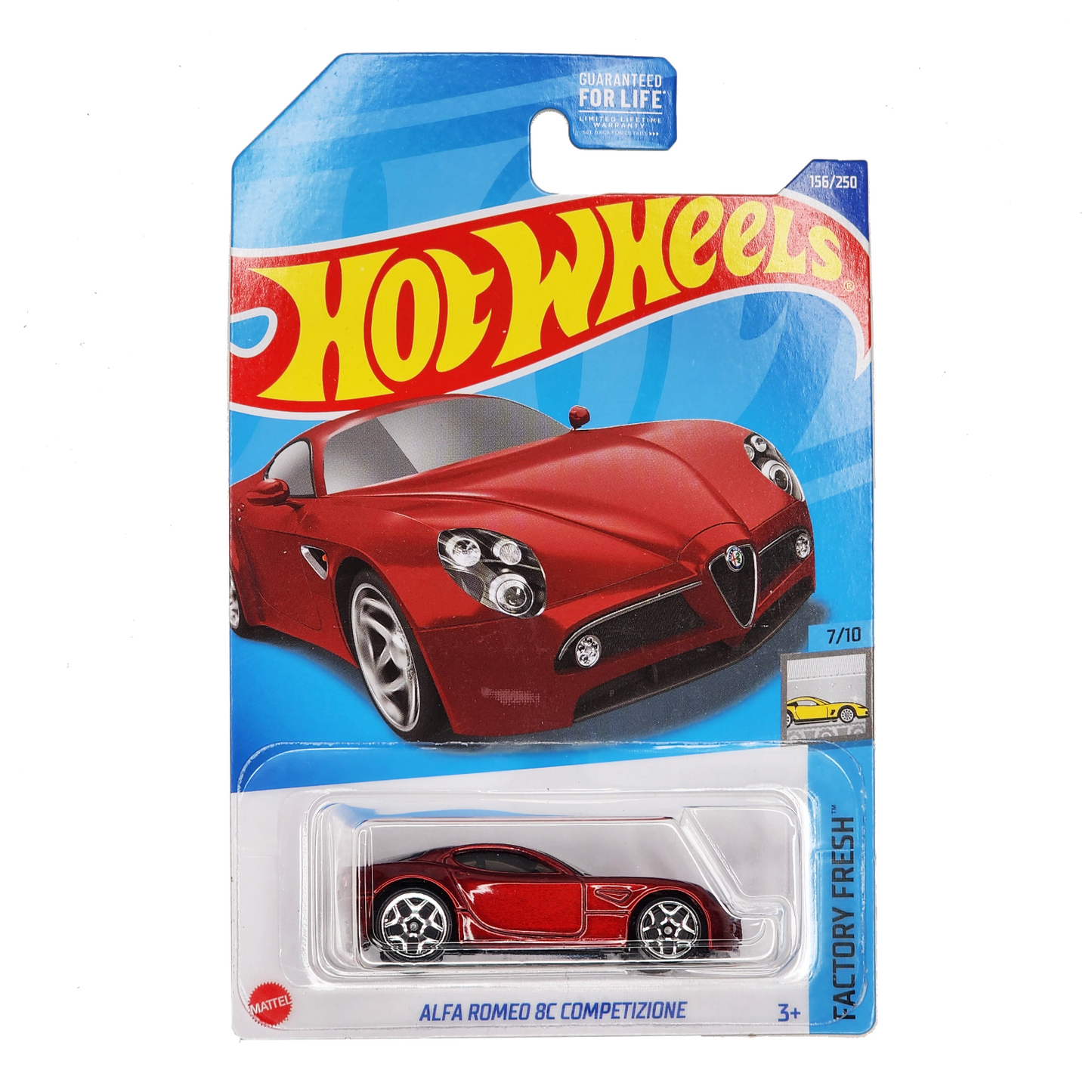 Alfa Romeo 8C Competizione - HW Factory Fresh 7/10 - Long Card - Hot Wheels - Scala 1/64 Circa