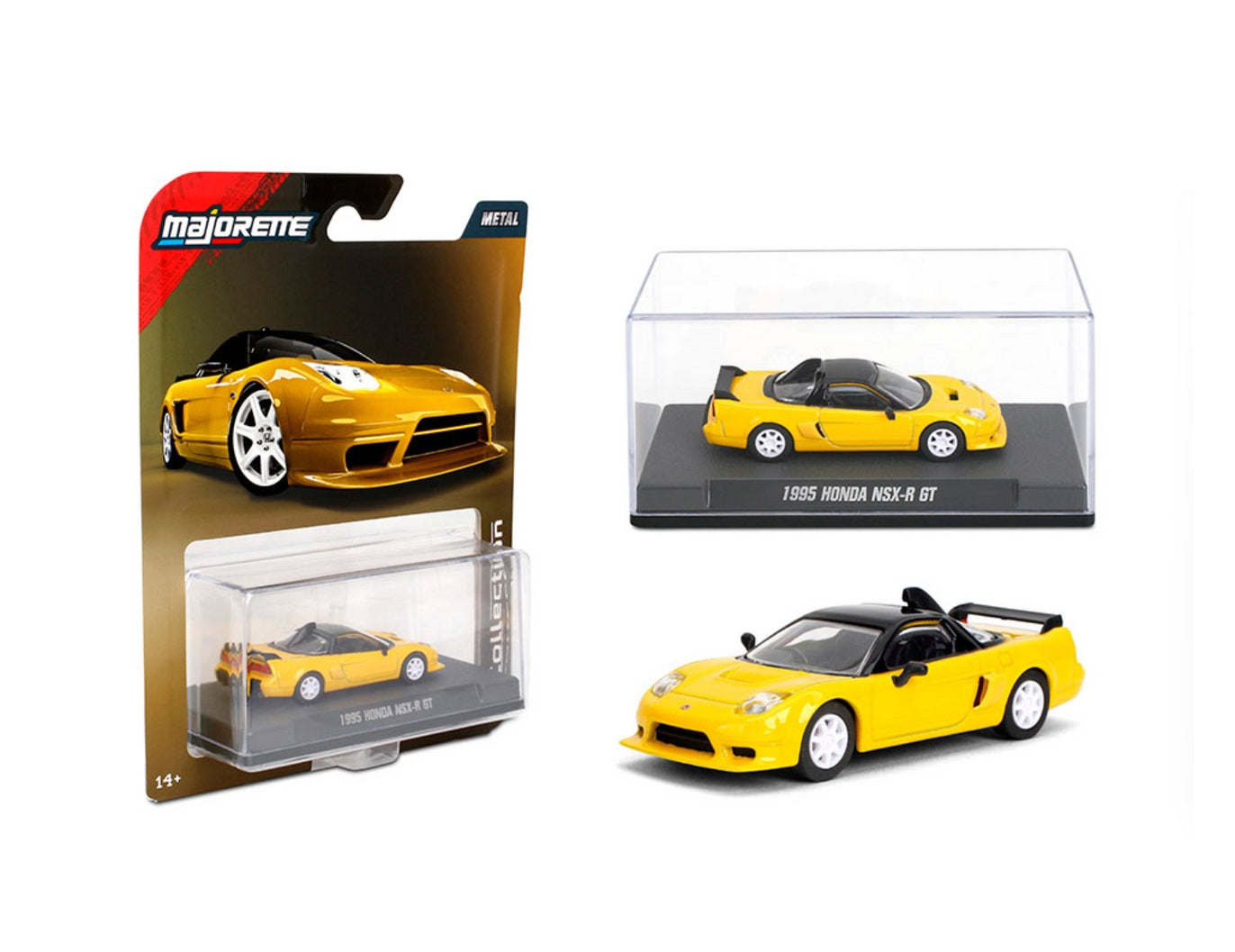 1995 Honda NSX-R GT Yellow Series Collection - Majorette - Scala 1/64
