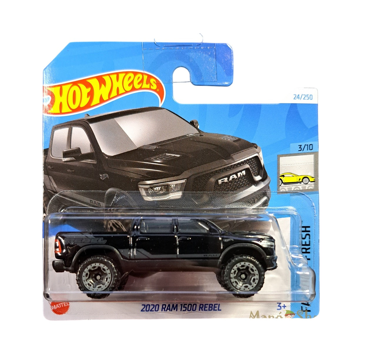 2020 RAM 1500 Rebel Black - Hot Wheels - HW Factory Fresh 3/10 - Scala 1/64 Circa
