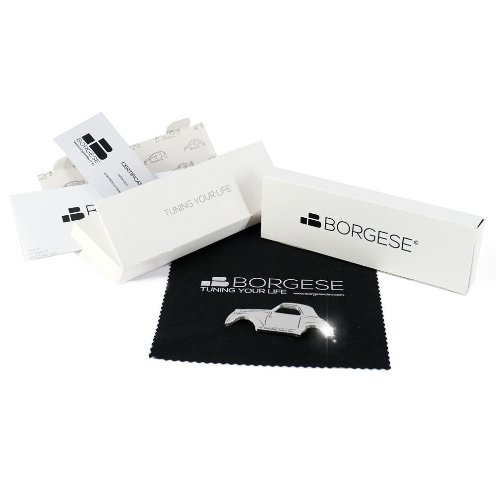 Apribottiglia Fiat Topolino Acciaio Inox Lucido foto 05