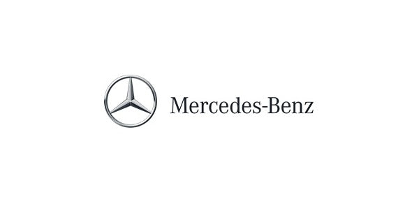 Logo del brand di automobili della Mercedes Benz