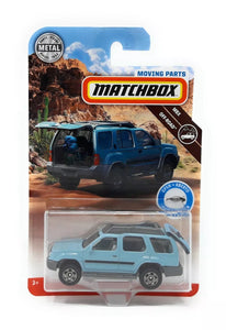 Nissan Xterra Blu - Matchbox Moving Parts - Scala 1/64 Circa