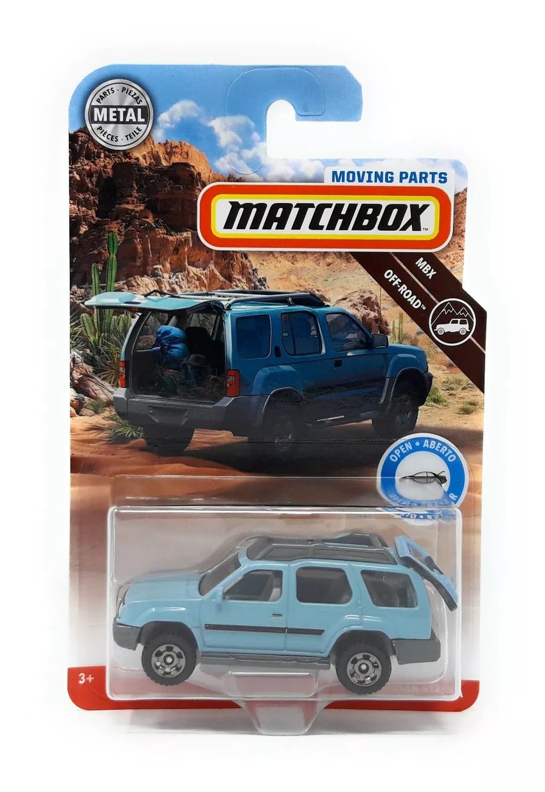 Nissan Xterra Azul - Piezas Móviles Matchbox - Escala 1/64 Aprox