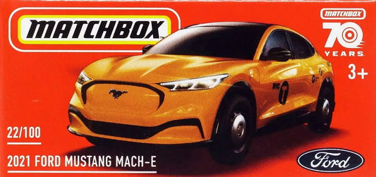 Ford Mustang Mach-E #22 Yellow - Matchbox - Scala 1/64 Circa