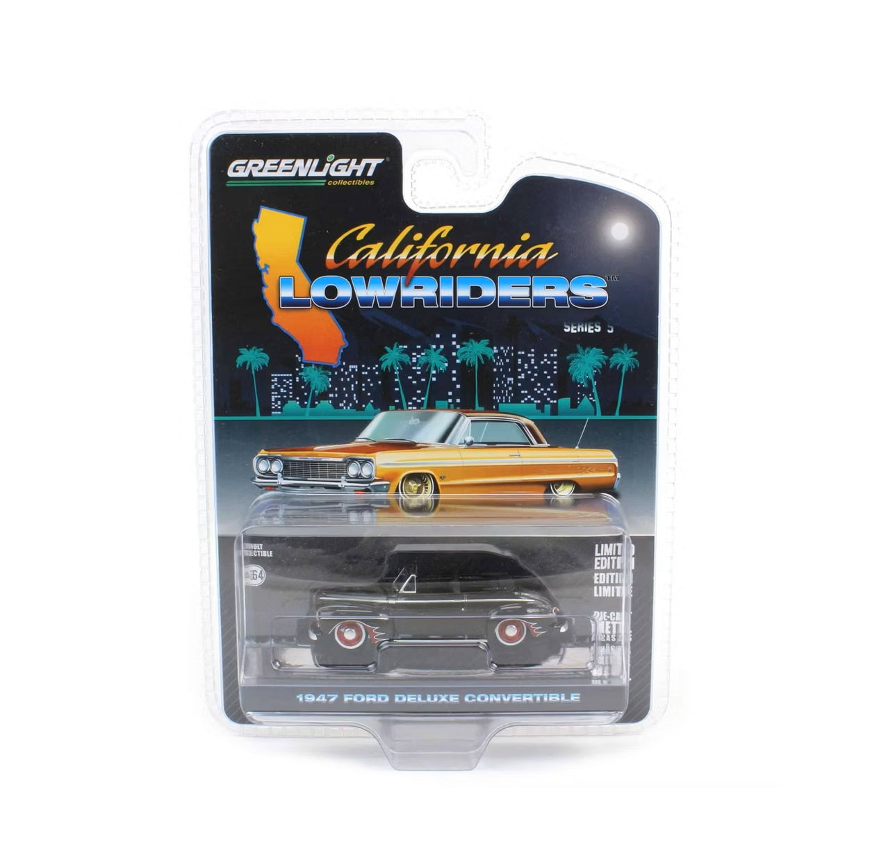 1947 Ford Deluxe Convertible - California Lowriders Series - Greenlight - Scala 1/64