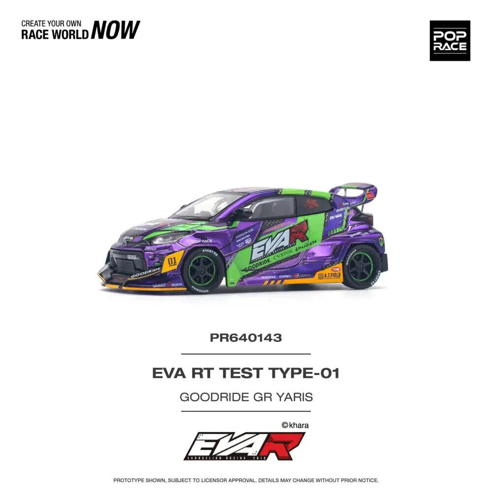 Eva RT Test Type-01 Goodride Toyota GR Yaris - Pop Race - Scala 1/64 PR64-143