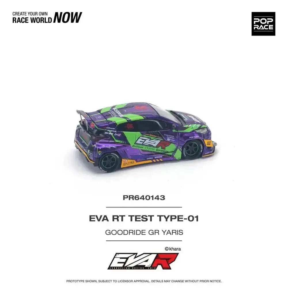 Eva RT Test Type-01 Goodride Toyota GR Yaris - Pop Race - Scala 1/64 PR64-143