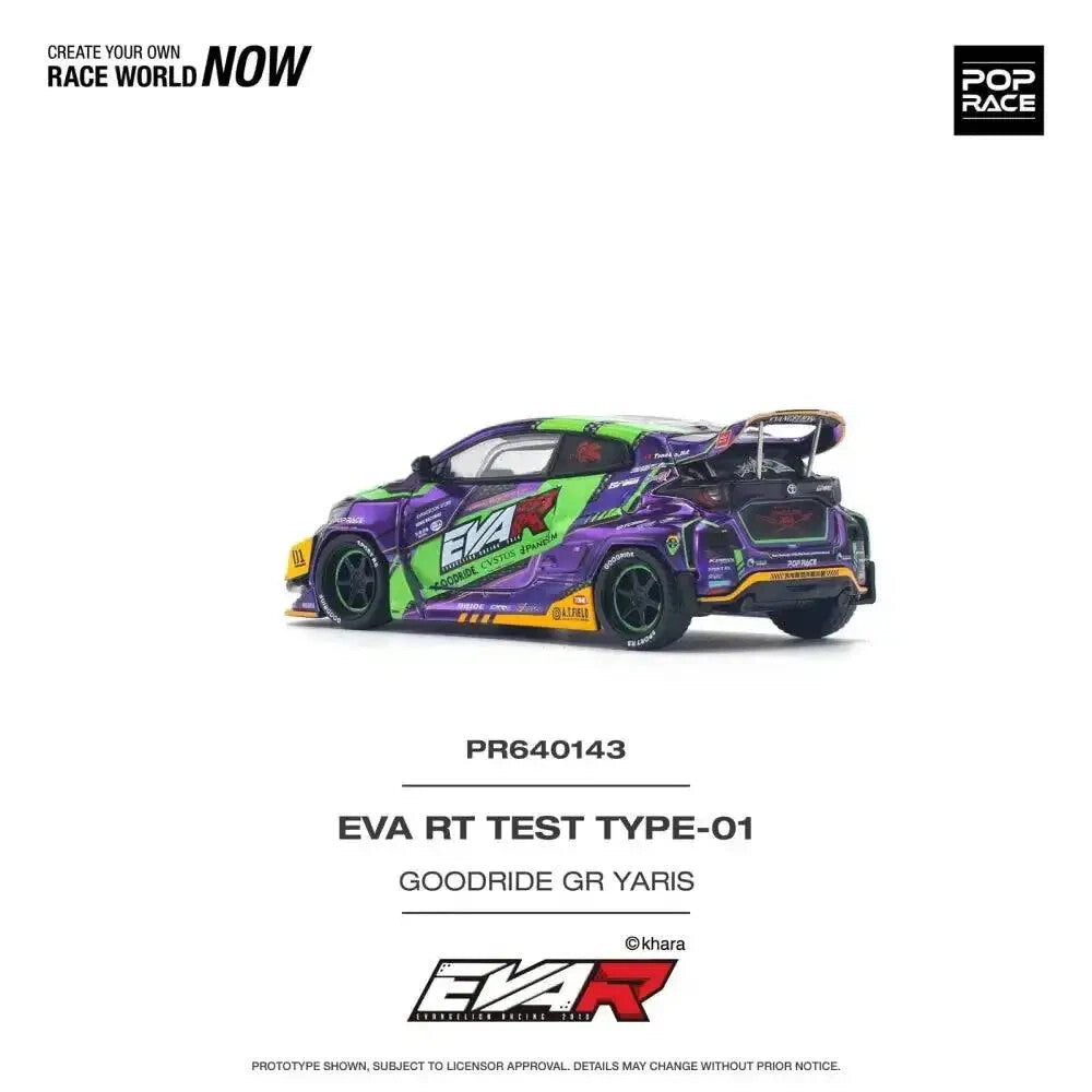 Eva RT Test Type-01 Goodride Toyota GR Yaris - Pop Race - Scala 1/64 PR64-143