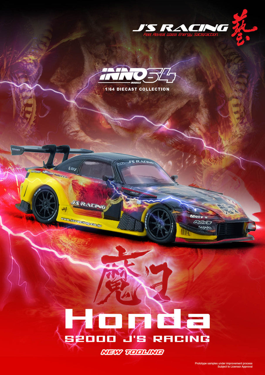 Honda S2000 J's Racing (AP1) Maou - INNO64 - Scala 1/64 - IN64-S200JS-MAOU