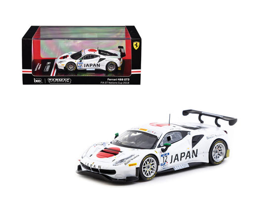 Ferrari 488 GT3 FIA GT Nations Cup 2018 T.Kondo / K.Seto Japan Limited Edition - Tarmac Works HOBBY64 - Scala 1/64 T64-072-18GTN12
