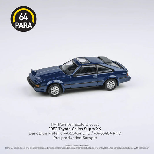 1984 Toyota Celica Supra Dark Blue (Lights Up) LHD - Para64 - Scala 1/64