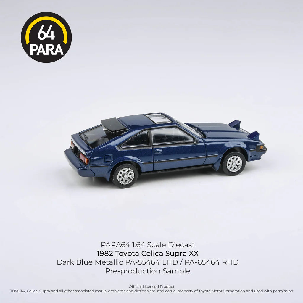 1984 Toyota Celica Supra Dark Blue (Lights Up) LHD - Para64 - Scala 1/64