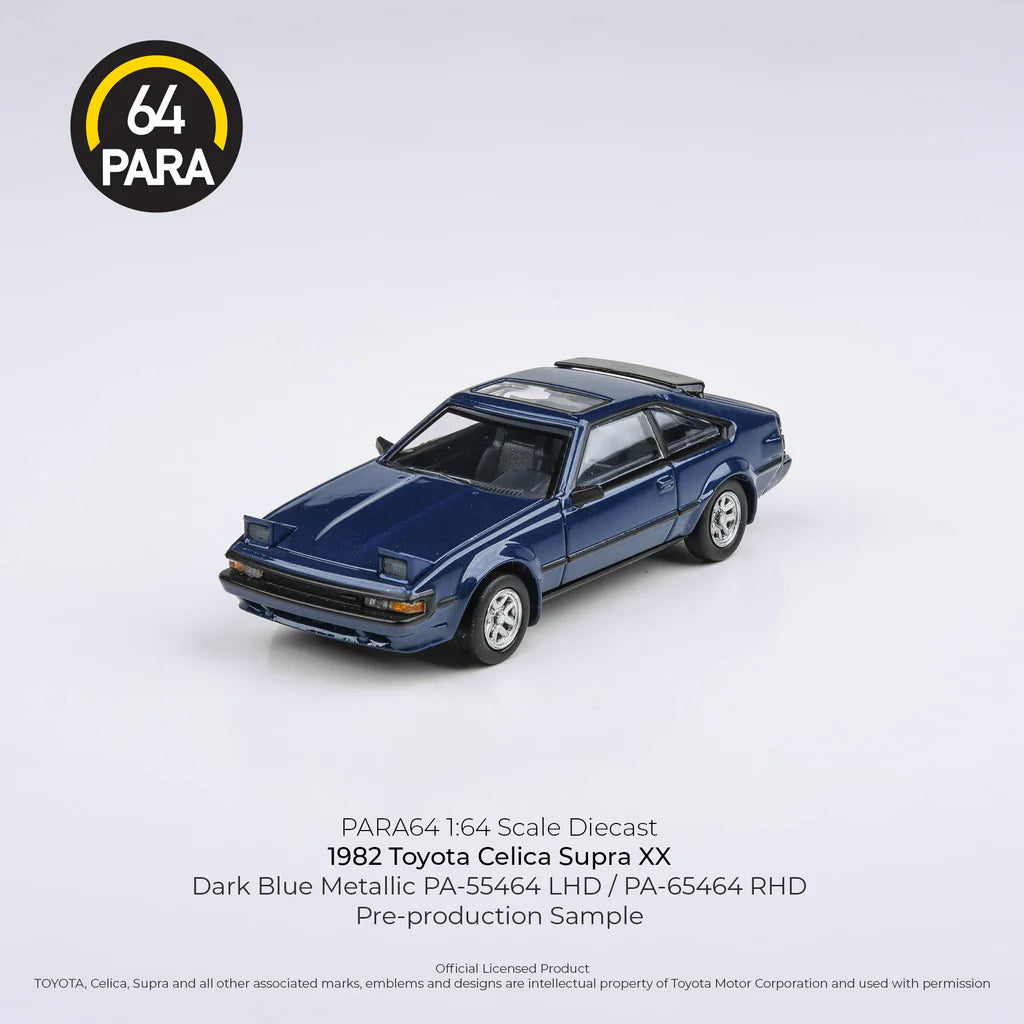 1984 Toyota Celica Supra Dark Blue (Lights Up) LHD - Para64 - Scala 1/64
