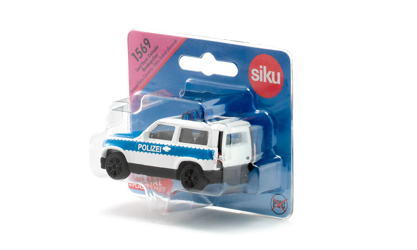 Land Rover Defender German Federal Police 1569 - SIKU - Scala 1/64 Circa