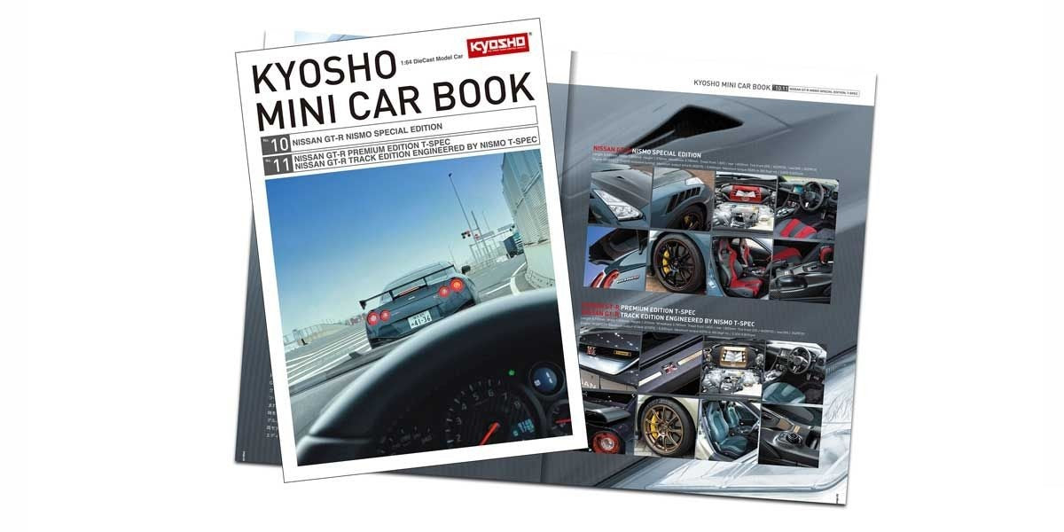 Nissan GT-R Track Edition Engineered By Nismo T-Spec Midnight Purple - Kyosho Mini Car & Book - Scala 1/64