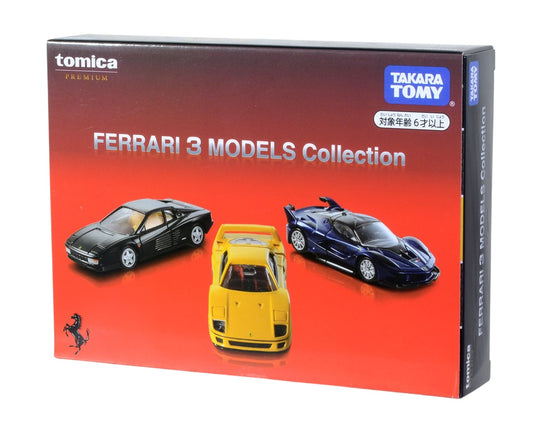 Set 3 Cars Premium Ferrari Collection - Takara Tomy Tomica - Premium - Scala 1/64