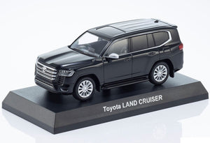 Toyota Land Cruiser 300 Black - Kyosho Mini Car & Book - Scala 1/64