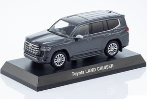 Toyota Land Cruiser 300 Gray Metallic - Kyosho Mini Car & Book - Scala 1/64