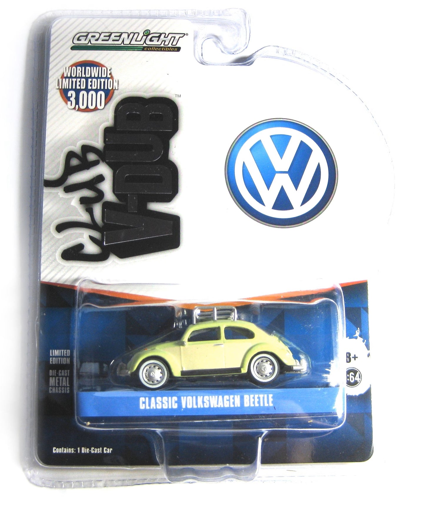 Classic Volkswagen Beetle - Club V-Dub Limited Edition - Greenlight - Scala 1/64