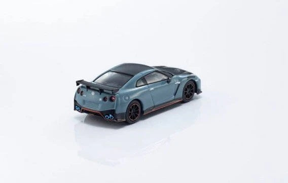 Nissan GT-R Nismo Special Edition Nismo Stealth Gray - Kyosho Mini Car & Book - Scala 1/64