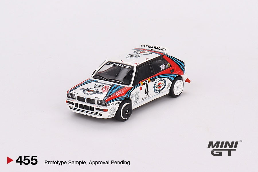 4 Cars Set Lancia Delta HF Integrale Evoluzione 1992 Rally MonteCarlo Martini Racing - Mini GT - Scala 1/64 MGTS0002