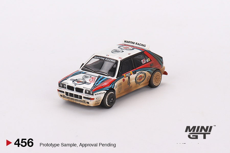 4 Cars Set Lancia Delta HF Integrale Evoluzione 1992 Rally MonteCarlo Martini Racing - Mini GT - Scala 1/64 MGTS0002