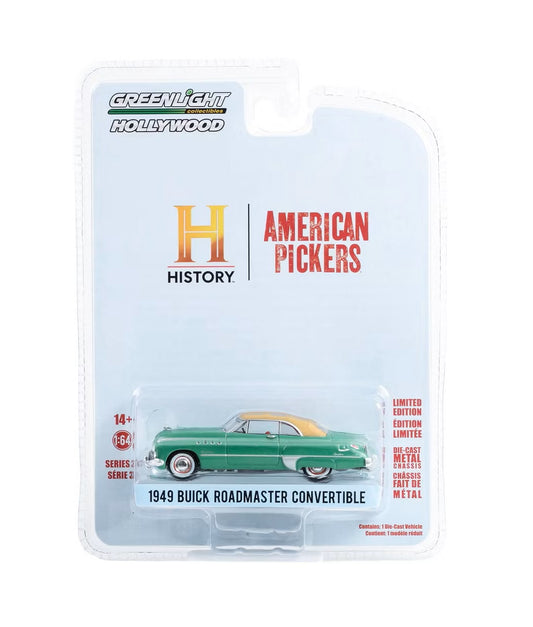 1949 Buick Roadmaster Rain Man - Greenlight - Serie Hollywood escala 1/64