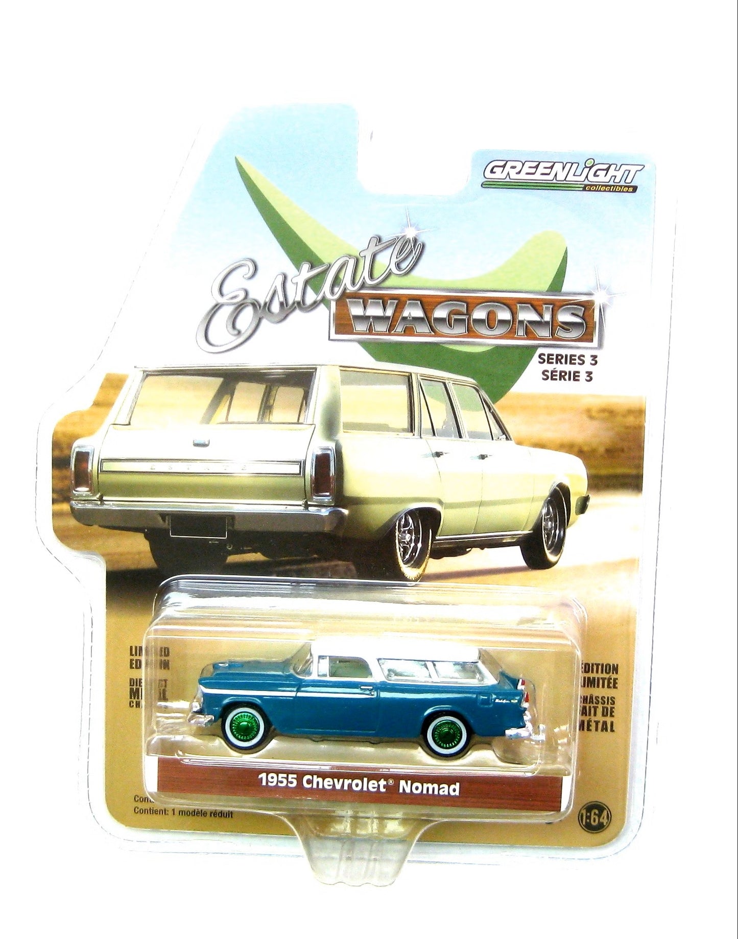 Chevrolet Nomad 1955 Turquoise - Greenlight - Scala 1/64