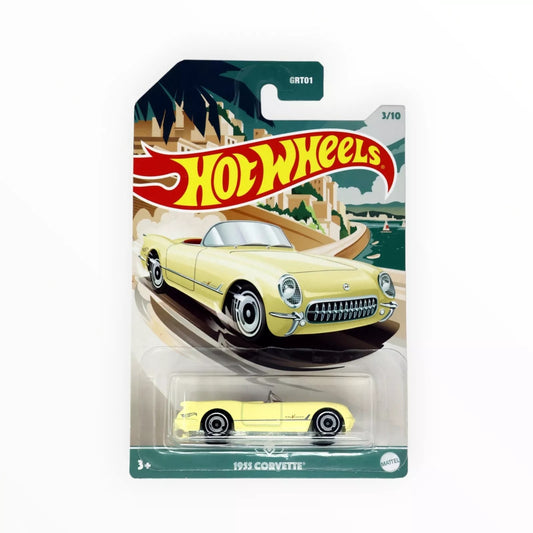 1955 Chevrolet Corvette Amarillo - Hot Wheels - Escala 1/64