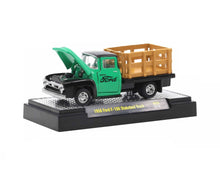 Laden Sie das Bild in den Galerie-Viewer, Ford F-100 Stakebed Truck 1956 - M2 Machines - Scala 1/64
