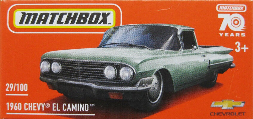 Chevrolet Chevy El Camino 1960 #29 - Caja de cerillas - Escala 1/64 Aprox