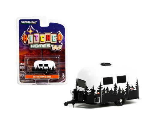 1961 Airstream 16' Bambi Travel Trailer Hitched Homes Series - Greenlight - Scala 1/64