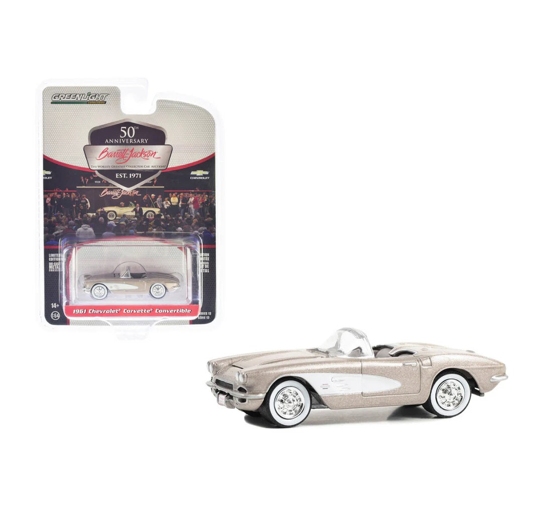 1961 Chevrolet Corvette Convertible (Lot #1041) - Series Barrett Jackson - Greenlight - Scala 1/64