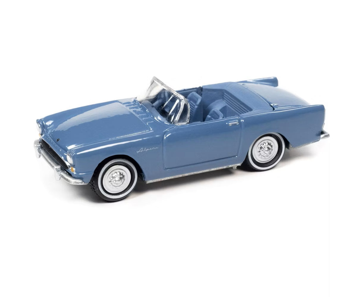 1962 Sunbeam Alpine Convertible Lake Blue James Bond 007 "Dr. No" (1962) Movie - Johnny Lightning - Scala 1/64