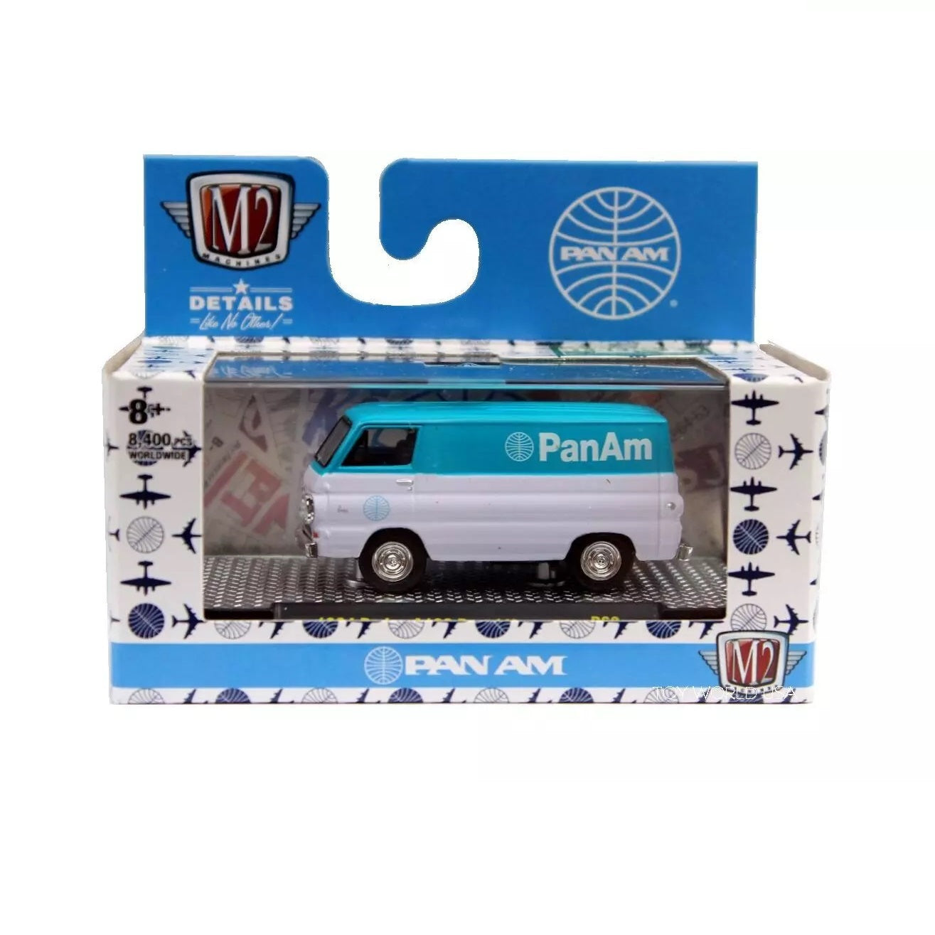 Dodge A100 Panel Van PAN AM 1964 - M2 Machines - Scala 1/64