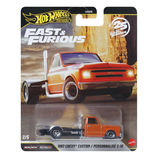 1967 Chevy Custom C-10 Fast & Furious 25th Anniversary - Hot Wheels Premium - Scala 1/64