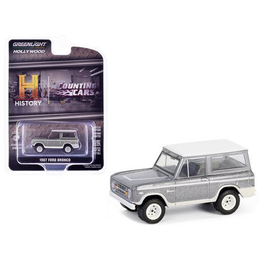 1967 Ford Bronco Silver Metallic "Counting Cars" TV Series - Greenlight - Scala 1/64 Hollywood Series