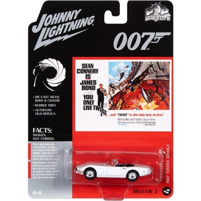 1967 Toyota 2000 GT James Bond 007 Sólo se vive dos veces - Johnny Lightning - Escala 1/64