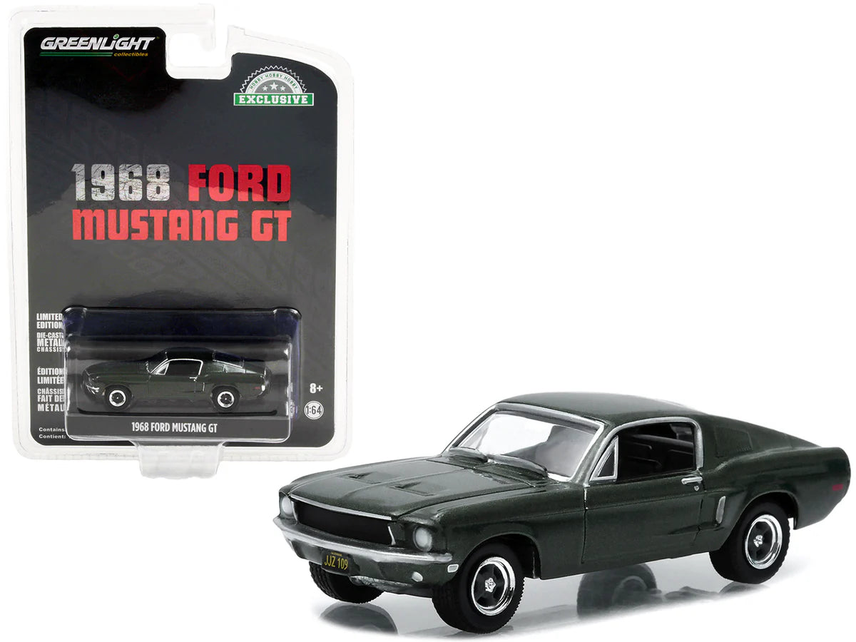 1968 Ford Mustang GT Green - Greenlight - Scala 1/64