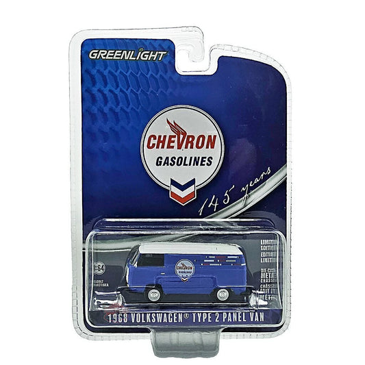 1968 Volkswagen Type 2 Panel Van Chevron Gasolines - Greenlight - Scala 1/64