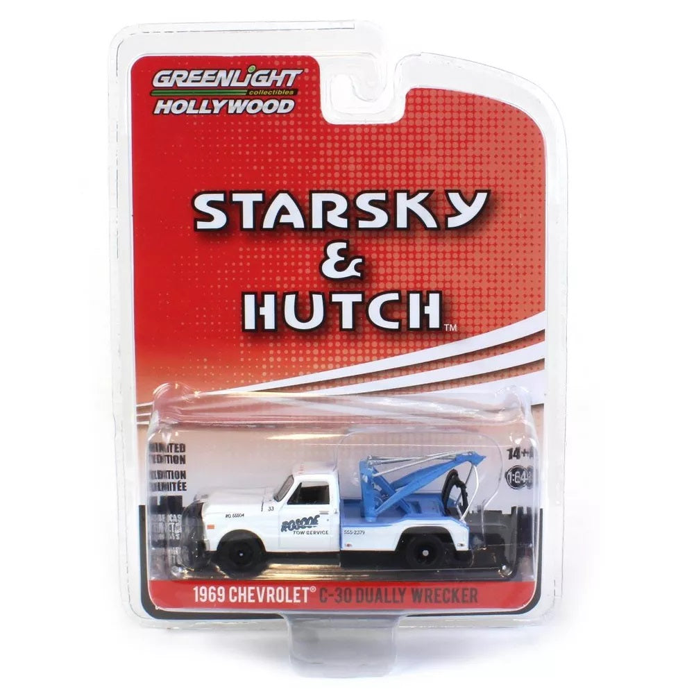 1969 Chevrolet C-30 Dually Wrecker Starsky & Hutch TV Series - Greenlight - Scala 1/64