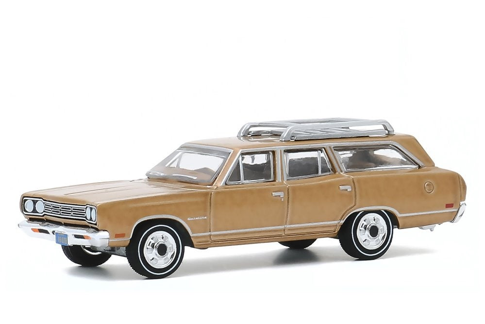 1969 Plymouth Satellite Station Wagon The Brady Bunch - Greenlight - Serie Hollywood escala 1/64