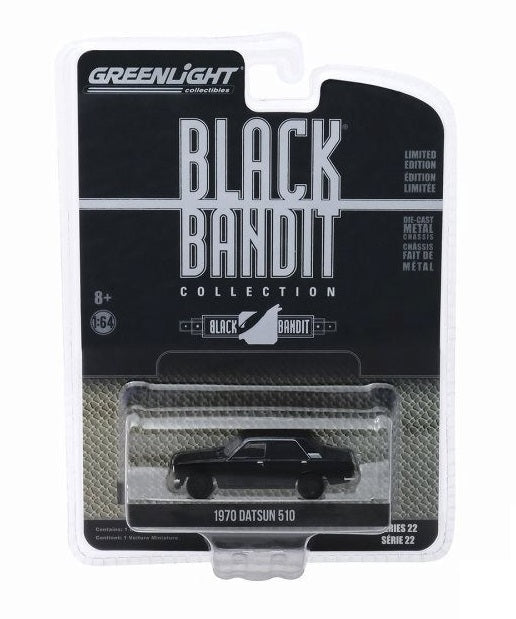 1970 Datsun 510 Colección Black Bandit - Greenlight - Escala 1/64