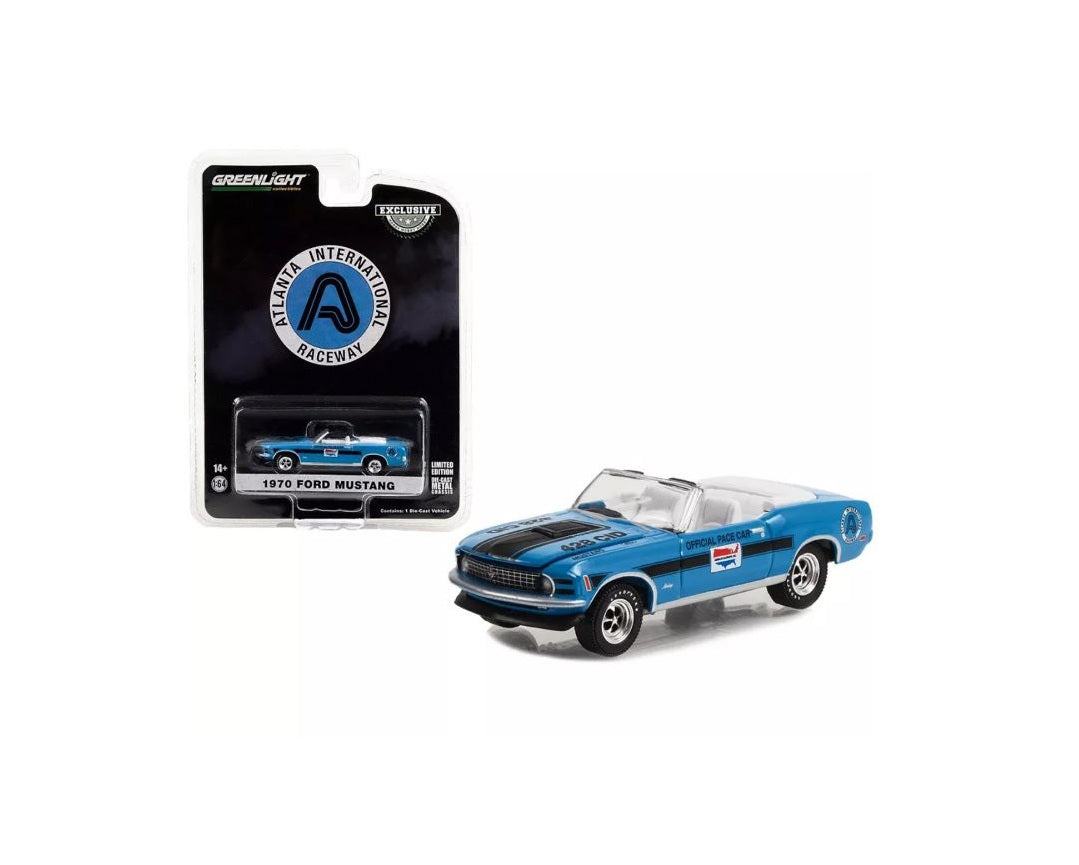 1970 Ford Mustang Mach 1 428 Cobra Jet Atlanta International Raceway Official Pace Car - Greenlight - Scala 1/64
